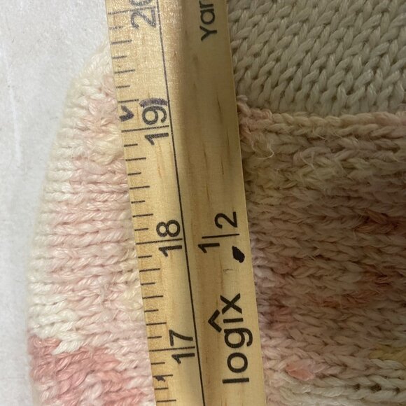 Vintage Studio Michelle Stuart Hand Knit Floral Cardigan Sweater S White Multico - Picture 11 of 13